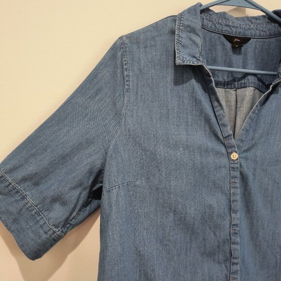 J. Crew Button-Up Chambray Shirt- LT - Picture 6 of 10